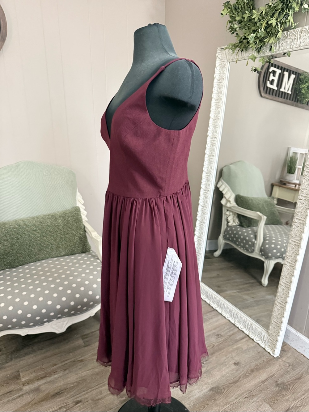 Dress The Population • Alicia Chiffon Fit & Flare Dress - Picture 16 of 16